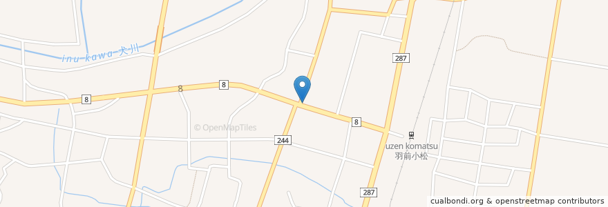 Mapa de ubicacion de 繁昌軒 en 日本, 山形県, 東置賜郡, 川西町.