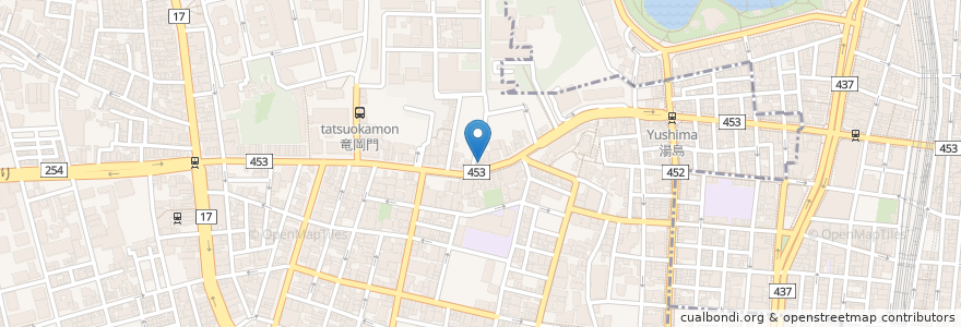 Mapa de ubicacion de ステーキしのぶ en 日本, 东京都/東京都, 文京区.