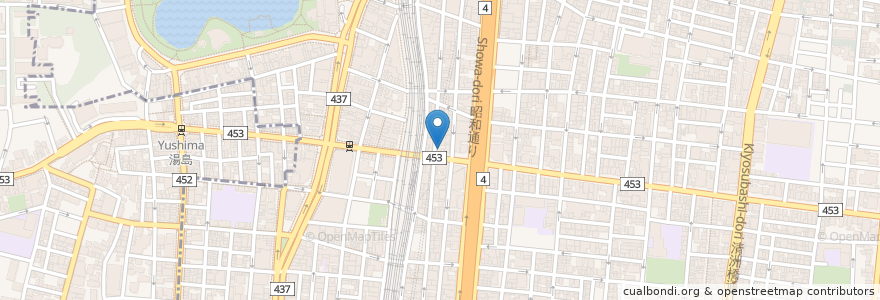 Mapa de ubicacion de 大江戸 en ژاپن, 東京都, 台東区.