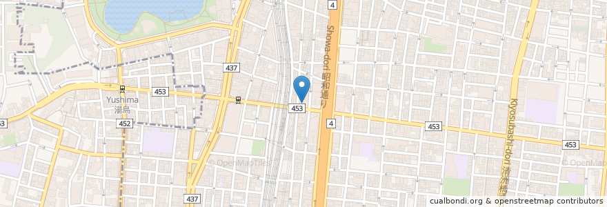 Mapa de ubicacion de しんぱち食堂 en 일본, 도쿄도, 다이토구.