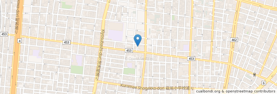 Mapa de ubicacion de 三井住友銀行 en Japonya, 東京都, 台東区.