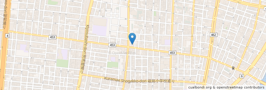 Mapa de ubicacion de 元浅草歯科医院 en Japon, Tokyo, 台東区.
