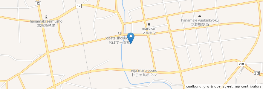 Mapa de ubicacion de 光徳寺 en Япония, Иватэ, 花巻市.