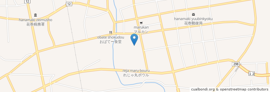 Mapa de ubicacion de 松庵寺 en Япония, Иватэ, 花巻市.