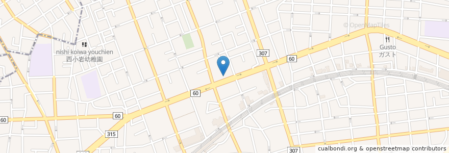 Mapa de ubicacion de いなかみち en ژاپن, 東京都, 江戸川区.