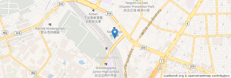 Mapa de ubicacion de プチ・ハウス en Giappone, Tokyo, 台東区.
