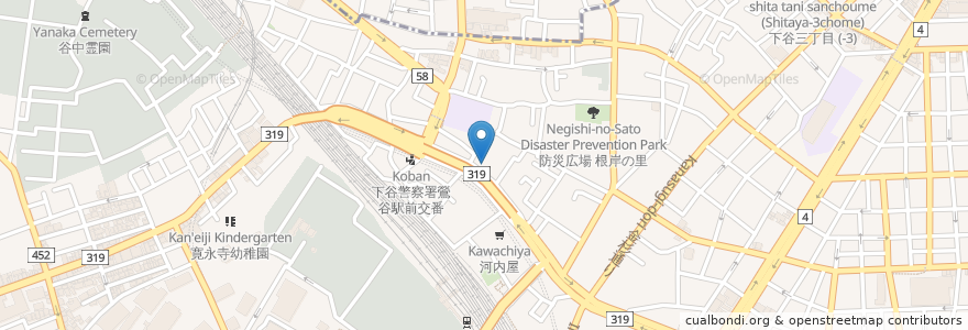 Mapa de ubicacion de 月うさぎ en Japan, Tokyo, Taito.