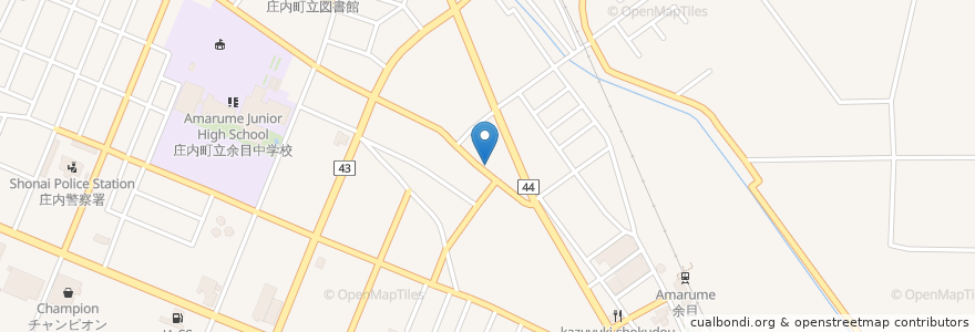 Mapa de ubicacion de しょうじ en Japan, Präfektur Yamagata, 東田川郡, 庄内町.