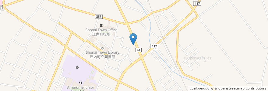 Mapa de ubicacion de スナック スワン en Japan, Präfektur Yamagata, 東田川郡, 庄内町.