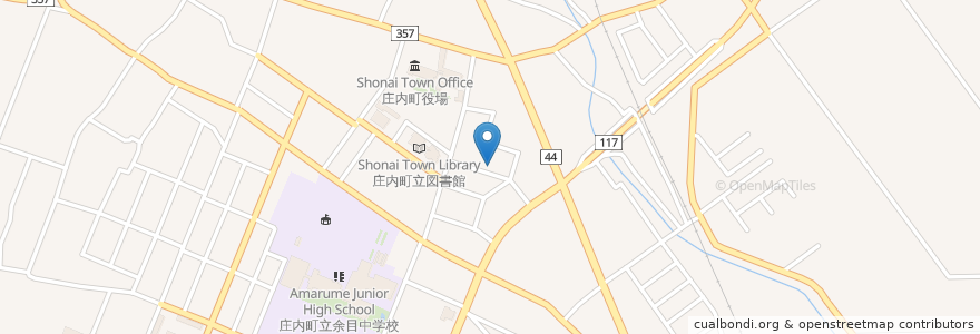 Mapa de ubicacion de 斎藤歯科医院 en Japan, Yamagata Prefecture, Higashitagawa County, Shonai.