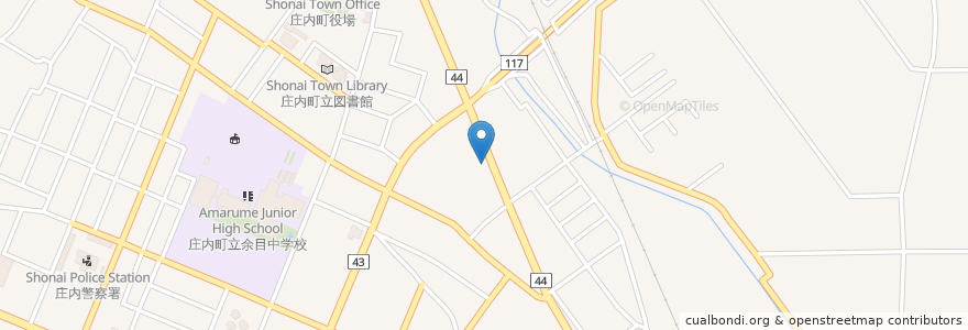 Mapa de ubicacion de 小林食堂 en Japan, Präfektur Yamagata, 東田川郡, 庄内町.