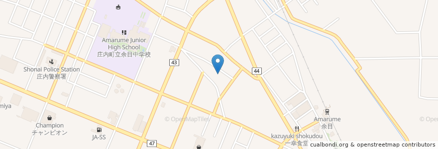 Mapa de ubicacion de 居酒屋二号店 en 日本, 山形県, 東田川郡, 庄内町.