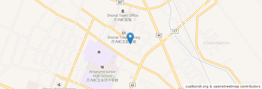 Mapa de ubicacion de ナイトラウンジ ヴィーナス2 en 일본, 야마가타현, 東田川郡, 庄内町.