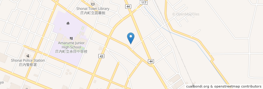 Mapa de ubicacion de お好み焼なにわ en Jepun, 山形県, 東田川郡, 庄内町.