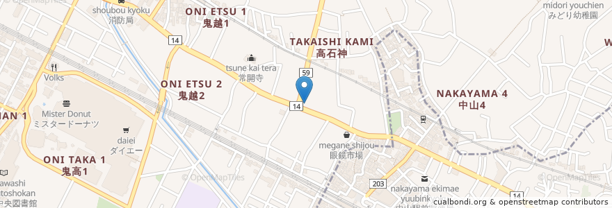 Mapa de ubicacion de わだちや en Япония, Тиба, 市川市.
