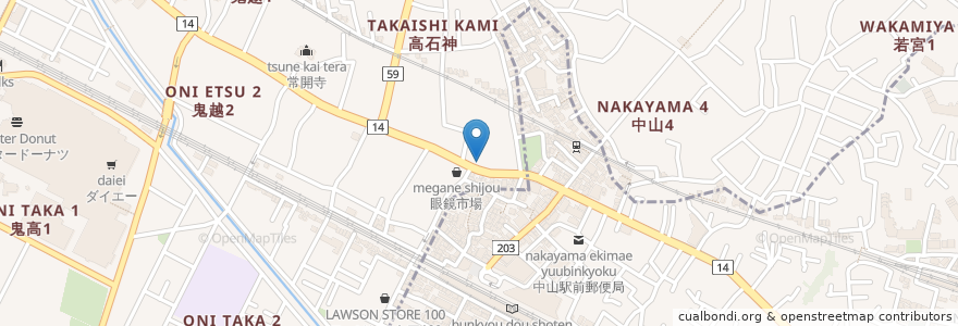 Mapa de ubicacion de 伊藤歯科 en Japon, Préfecture De Chiba, 市川市.