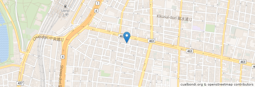 Mapa de ubicacion de 鈴木歯科 en Japan, Tokio, 台東区.