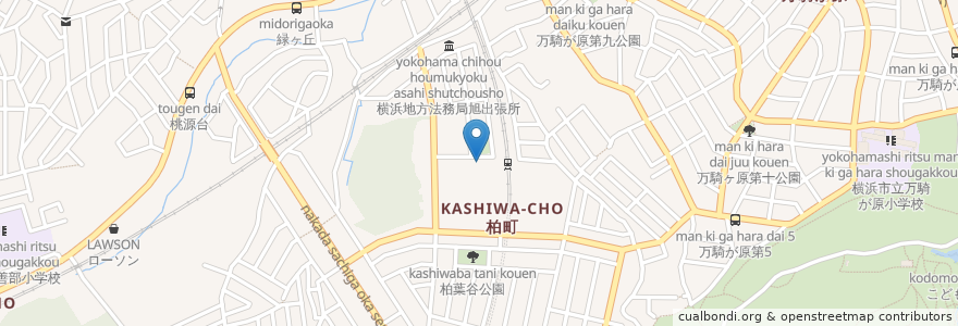 Mapa de ubicacion de 藤井歯科医院 en Giappone, Prefettura Di Kanagawa, 横浜市, 旭区.