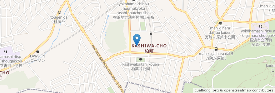 Mapa de ubicacion de キッチンオリジン en 日本, 神奈川県, 横浜市, 旭区.