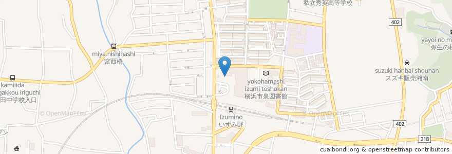 Mapa de ubicacion de れんげ食堂 Toshu en 일본, 가나가와현, 요코하마시, 泉区.