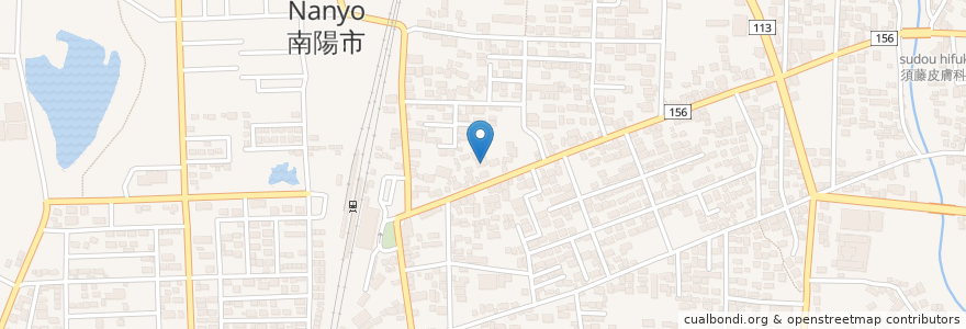 Mapa de ubicacion de 桜井歯科医院 en 日本, 山形県, 南陽市.