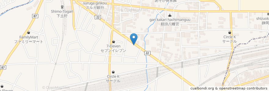 Mapa de ubicacion de エッソ en ژاپن, 静岡県, 駿東郡, 長泉町.