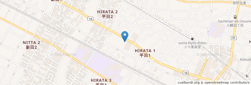 Mapa de ubicacion de 大島歯科クリニック en اليابان, 千葉県, 市川市.