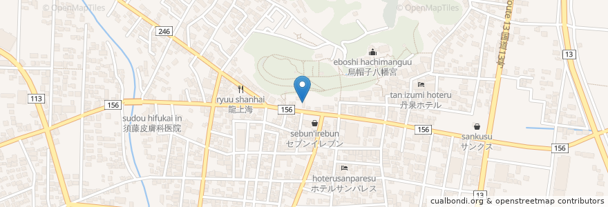 Mapa de ubicacion de きなりCafe en 日本, 山形県, 南陽市.