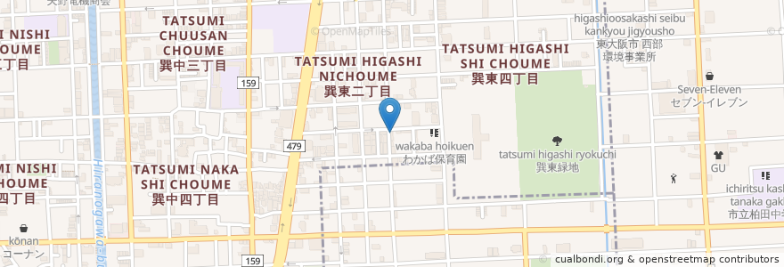 Mapa de ubicacion de いちばんてい en ژاپن, 大阪府, 大阪市, 生野区.