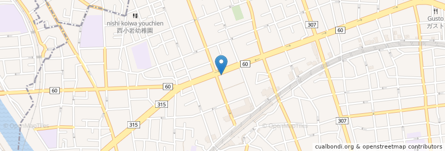 Mapa de ubicacion de さくらんぼ薬局 en Japonya, 東京都, 江戸川区.