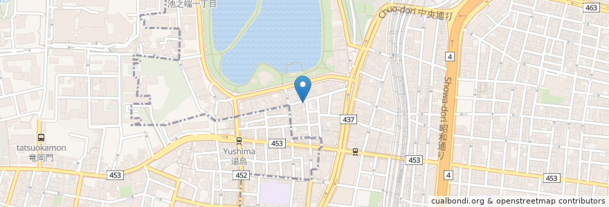 Mapa de ubicacion de ショムニ en 일본, 도쿄도, 다이토구.