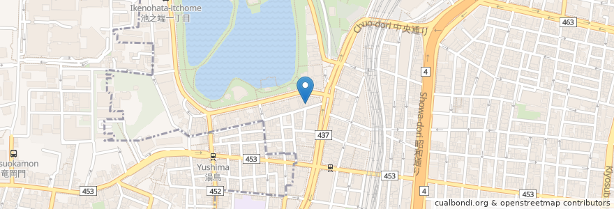 Mapa de ubicacion de 磯丸水産 en Japão, Tóquio, 台東区.