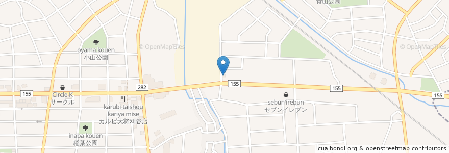 Mapa de ubicacion de 博多ラーメン　本丸亭 en 일본, 아이치현, 刈谷市.