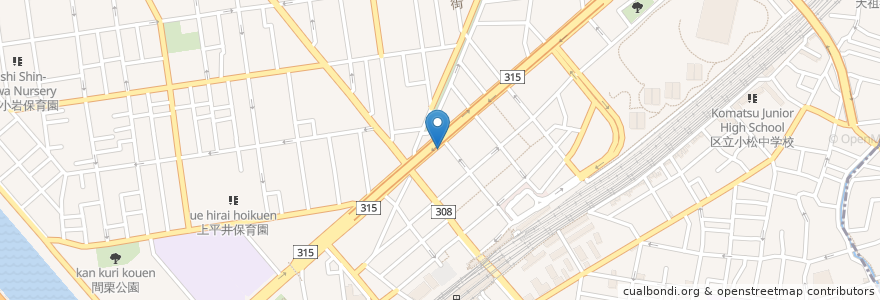 Mapa de ubicacion de トヨタレンタリース en Giappone, Tokyo, 葛飾区.