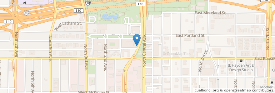 Mapa de ubicacion de Fair Trade Cafe en United States, Arizona, Maricopa County, Phoenix.