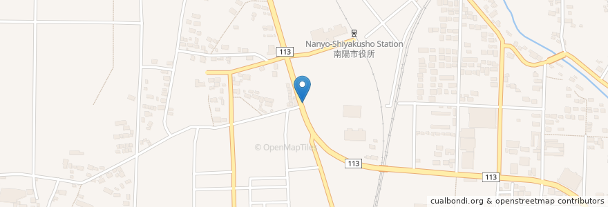 Mapa de ubicacion de オリックスレンタカー 赤湯駅北店 en 日本, 山形県, 南陽市.