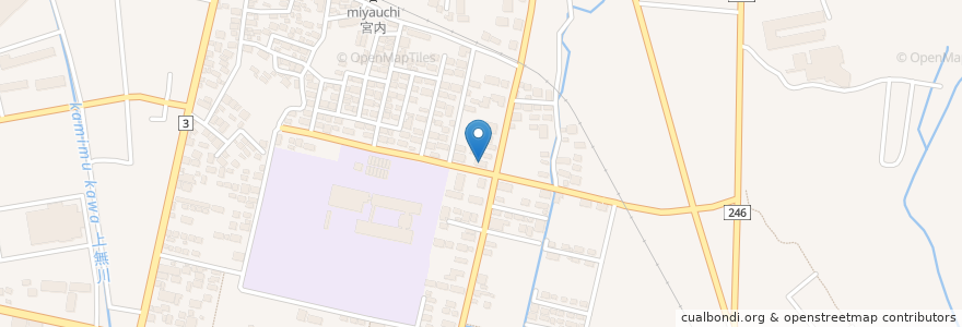 Mapa de ubicacion de 高橋歯科医院 en 일본, 야마가타현, 南陽市.