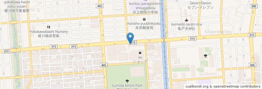 Mapa de ubicacion de 第一韓国館 en Jepun, 東京都.