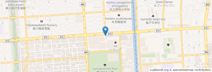 Mapa de ubicacion de 土屋動物病院 en ژاپن, 東京都.