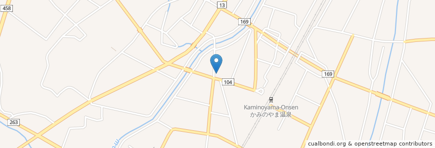 Mapa de ubicacion de 味どころ まるげん en Япония, Ямагата, 上山市.