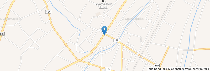 Mapa de ubicacion de 佐野味処 en 日本, 山形県, 上山市.