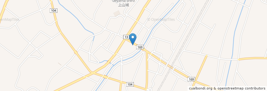 Mapa de ubicacion de 居酒屋紀saku en Japonya, 山形県, 上山市.