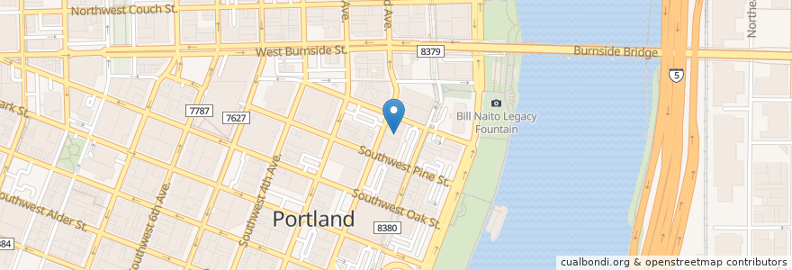 Mapa de ubicacion de Kells Irish Restaurant & Pub en Estados Unidos Da América, Oregon, Portland, Multnomah County.