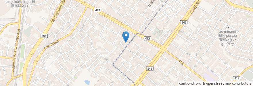 Mapa de ubicacion de DeLongi en Jepun, 東京都, 渋谷区.
