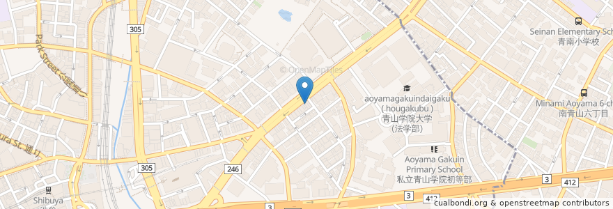 Mapa de ubicacion de いきなりステーキ en 일본, 도쿄도, 시부야구.