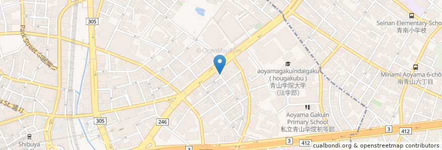 Mapa de ubicacion de 精陽軒 en Japan, Tokio, 渋谷区.