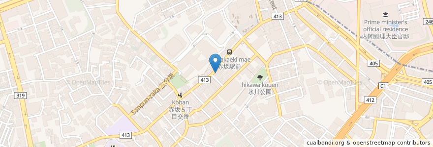Mapa de ubicacion de かおたん en Japan, Tokio, 港区.