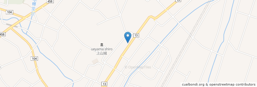 Mapa de ubicacion de 救済堂薬局 上山店 en 日本, 山形県, 上山市.