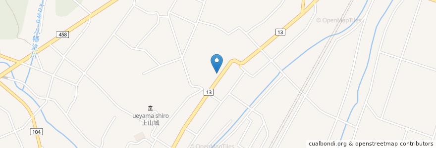 Mapa de ubicacion de 高橋耳鼻咽喉科医院 en Giappone, Prefettura Di Yamagata, 上山市.