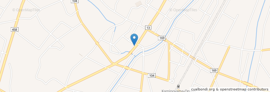 Mapa de ubicacion de 韓国食堂 en اليابان, 山形県, 上山市.